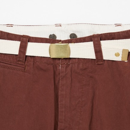 CHINO BELT PANTS 詳細画像 ブラウン 6