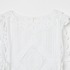 COTTON BATTEN LACE RIBBON TOP 詳細画像