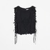 COTTON BATTEN LACE RIBBON TOP 詳細画像