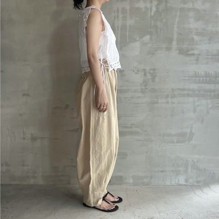 COTTON BATTEN LACE RIBBON TOP 詳細画像 ホワイト 10