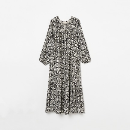 RIPPLE PRINT DRESS