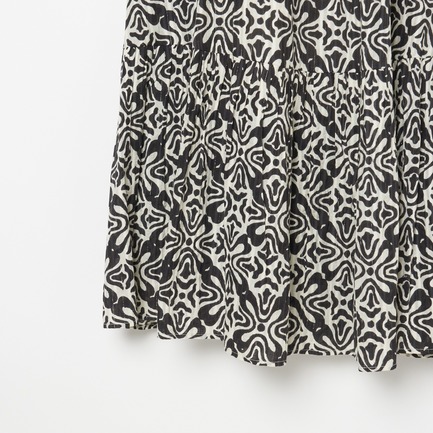 RIPPLE PRINT DRESS 詳細画像 ブラック 4