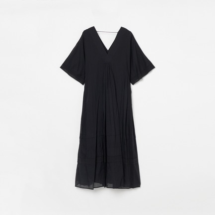 COTTON VOILE LACE PINTUCK DRESS 詳細画像 ブラック 1