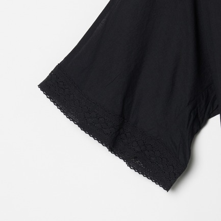 COTTON VOILE LACE PINTUCK DRESS 詳細画像 ブラック 3