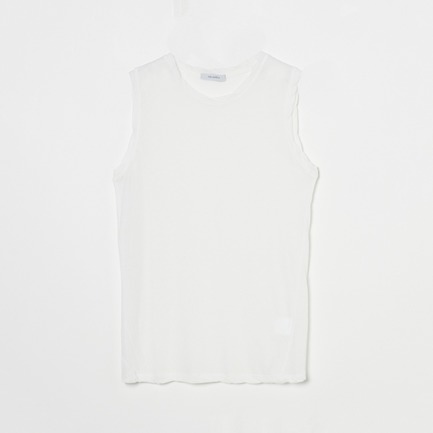 SHEER COTTON SLEEVELESS TEE