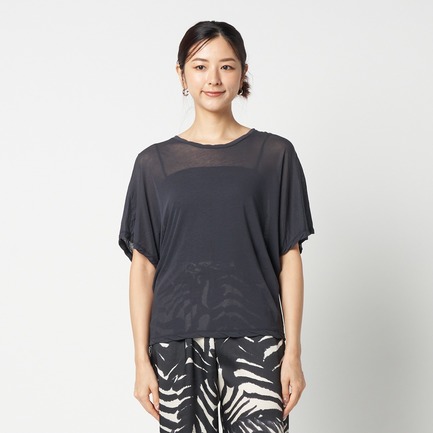 SHEER COTTON  DOLMANSLEEVE TEE 詳細画像 チャコールグレー 1