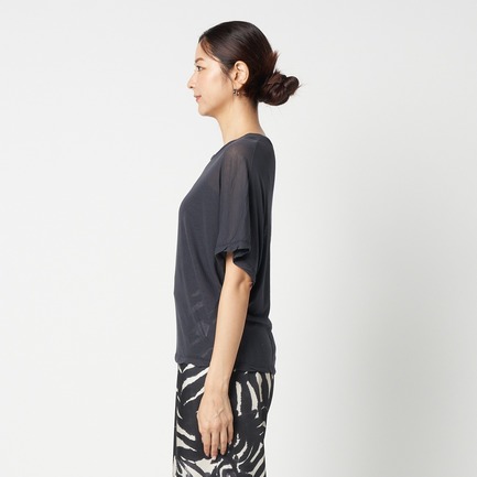 SHEER COTTON  DOLMANSLEEVE TEE 詳細画像 チャコールグレー 2