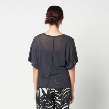 SHEER COTTON  DOLMANSLEEVE TEE 詳細画像 チャコールグレー 3
