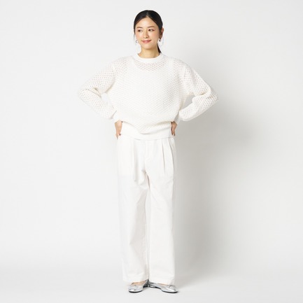 LILY YARN MESH KNIT 詳細画像 ホワイト 2