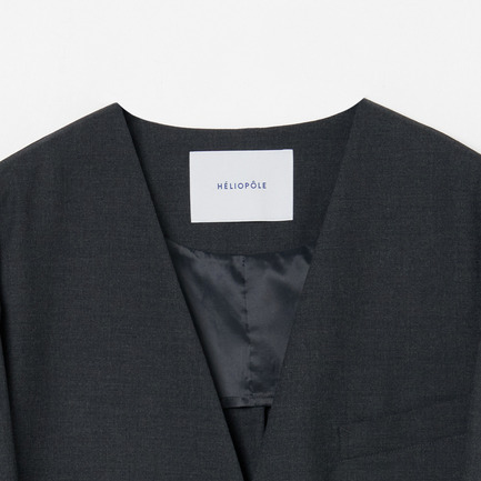 the ELLISON JACKET (NO COLLAR) 詳細画像 チャコールグレー 2