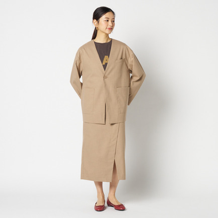 the ELLISON JACKET (NO COLLAR) 詳細画像 ベージュ 13