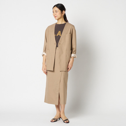 the ELLISON JACKET (NO COLLAR) 詳細画像 ベージュ 14