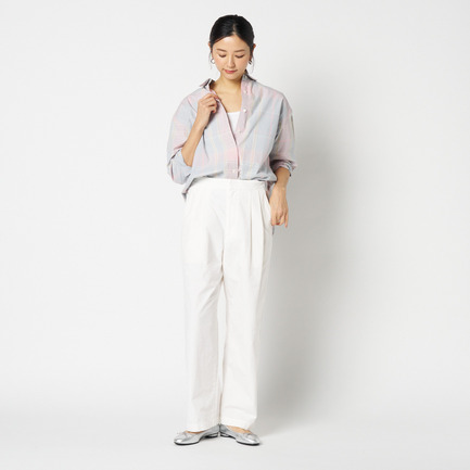 the EDITOR SHIRT (PALE PLAID) 詳細画像 ブルー系 12