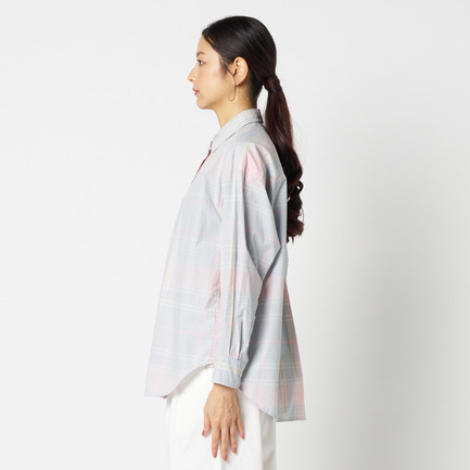 the EDITOR SHIRT (PALE PLAID) 詳細画像 ブルー系 8
