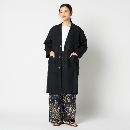 DUNGAREES LINEN COAT 詳細画像 ブラック 11