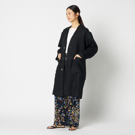 DUNGAREES LINEN COAT 詳細画像 ブラック 12