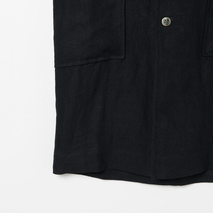 DUNGAREES LINEN COAT 詳細画像 ブラック 4