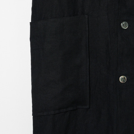 DUNGAREES LINEN COAT 詳細画像 ブラック 6