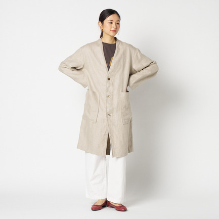 DUNGAREES LINEN COAT 詳細画像 ベージュ 10