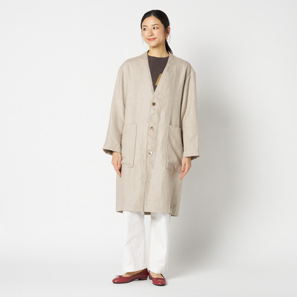 DUNGAREES LINEN COAT 詳細画像 ベージュ 11