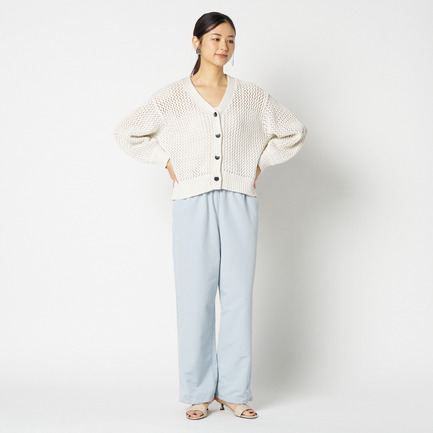 MESH KNIT CARDIGAN 詳細画像 アイボリー 6