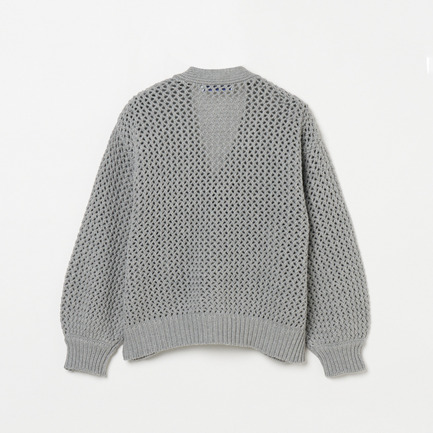 MESH KNIT CARDIGAN 詳細画像 ミディアムグレー 1