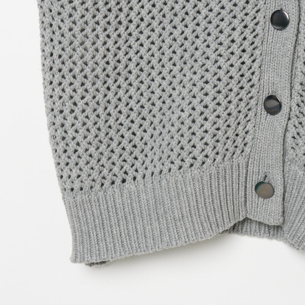 MESH KNIT CARDIGAN 詳細画像 ミディアムグレー 4