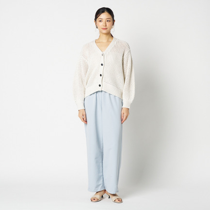 MESH KNIT CARDIGAN 詳細画像 ベージュ 4