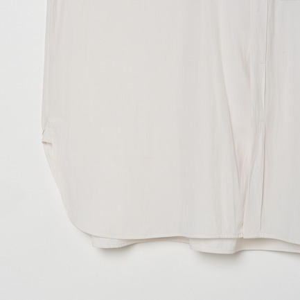 CREPE COLLARLESS SHIRT 詳細画像 アイボリー 4