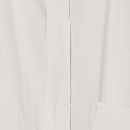 CREPE COLLARLESS SHIRT 詳細画像 アイボリー 6