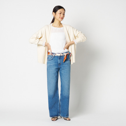 BUBBLE COTTON KNIT OPEN CARDIGAN 詳細画像 アイボリー 3