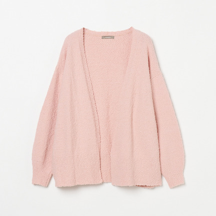 BUBBLE COTTON KNIT OPEN CARDIGAN