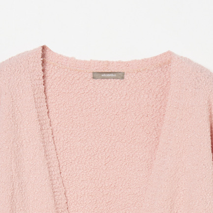BUBBLE COTTON KNIT OPEN CARDIGAN 詳細画像 ピンク系 2