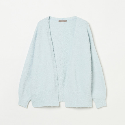 BUBBLE COTTON KNIT OPEN CARDIGAN