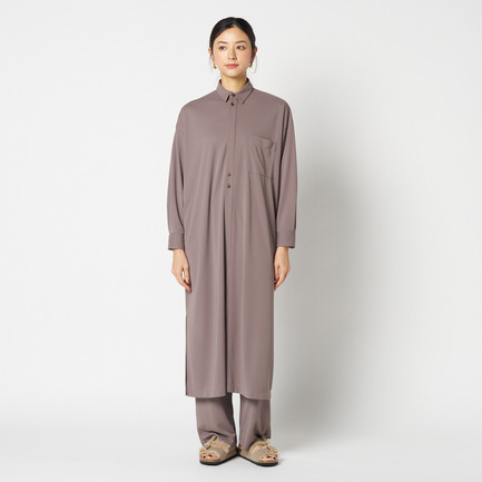 DRY TOUCH SMOOTH SHIRT DRESS 詳細画像 ダークブラウン 1