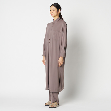DRY TOUCH SMOOTH SHIRT DRESS 詳細画像 ダークブラウン 2