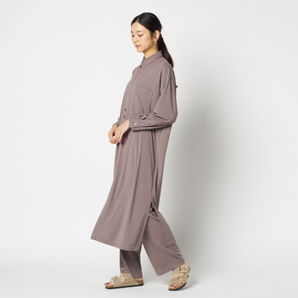 DRY TOUCH SMOOTH SHIRT DRESS 詳細画像 ダークブラウン 4