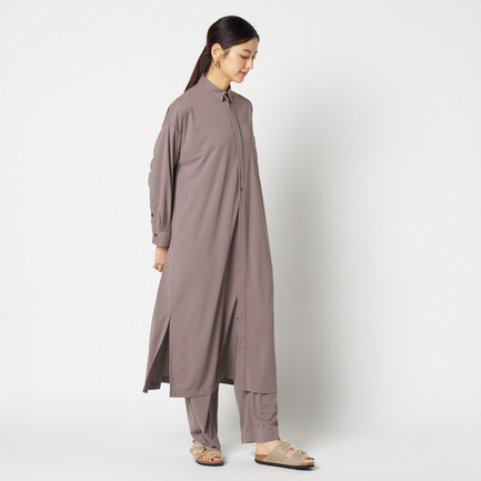 DRY TOUCH SMOOTH SHIRT DRESS 詳細画像 ダークブラウン 5
