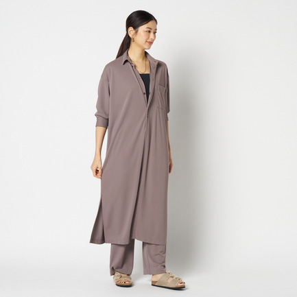 DRY TOUCH SMOOTH SHIRT DRESS 詳細画像 ダークブラウン 7