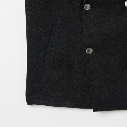 DUNGAREES LINEN JACKET 詳細画像 ブラック 4