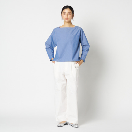 SQUARE NECK PULLOVER 詳細画像 ダークブルー 5