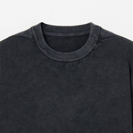 FADE RIB KNIT PULLOVER 詳細画像 チャコールグレー 2