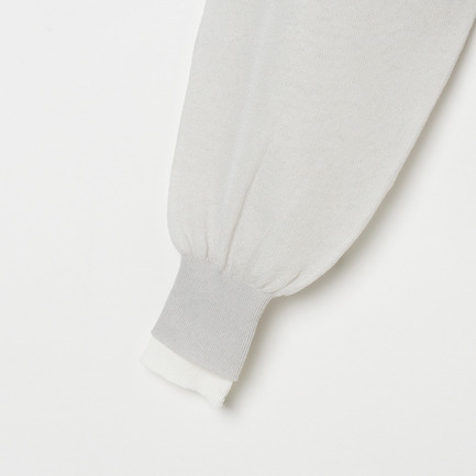 LAYERED KNIT REVERSIBLE GARDIGAN 詳細画像 ライトグレー 3