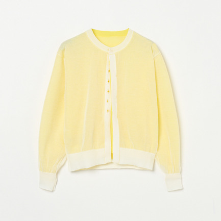 LAYERED KNIT REVERSIBLE GARDIGAN 詳細画像 イエロー 1