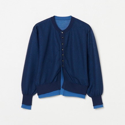 LAYERED KNIT REVERSIBLE GARDIGAN