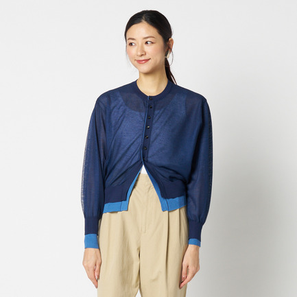 LAYERED KNIT REVERSIBLE GARDIGAN 詳細画像 ネイビー 1