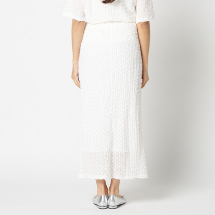 STRETCH LACE TIGHT SKIRT 詳細画像 ホワイト 3
