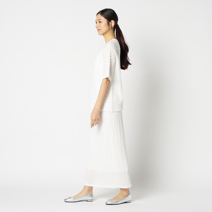 STRETCH LACE TIGHT SKIRT 詳細画像 ホワイト 6