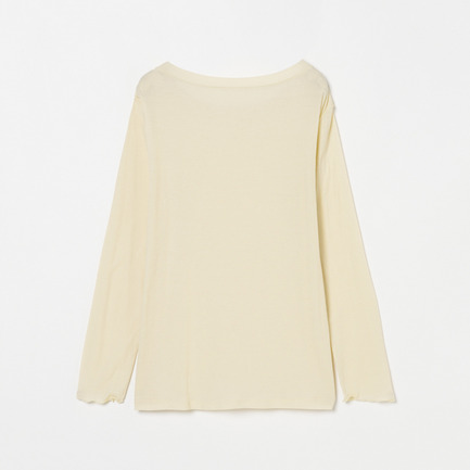 【smooth skin series】wide crew neck 詳細画像 クリーム 1