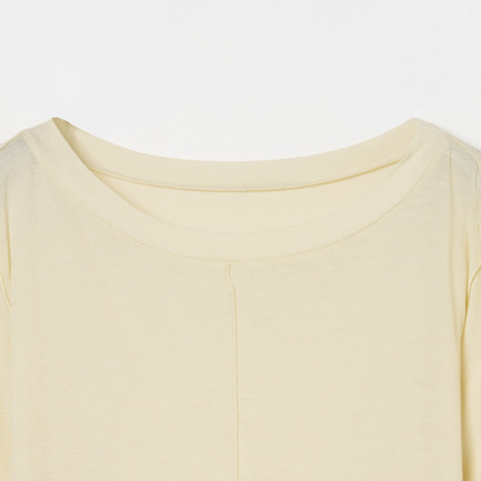 【smooth skin series】wide crew neck 詳細画像 クリーム 2